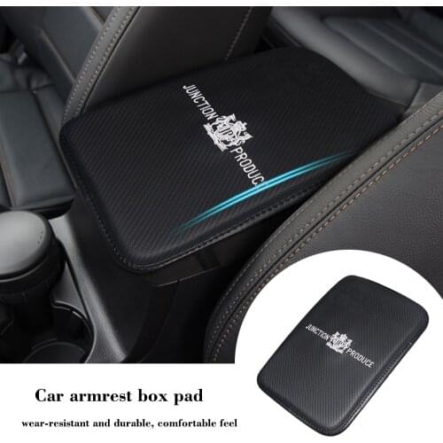 Car Armrest Mat Box Cover Seat Arm Rest Covers Storage Protection Cushion For JP Skoda Mazda Toyota Hyundai Ford Citroen Honda