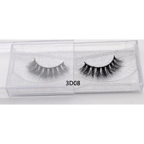 Visofree eye lashes natural 100% handmade false lashes Thick sexy long Real Mink cruelty free reusable 3D Mink lashes 3D08
