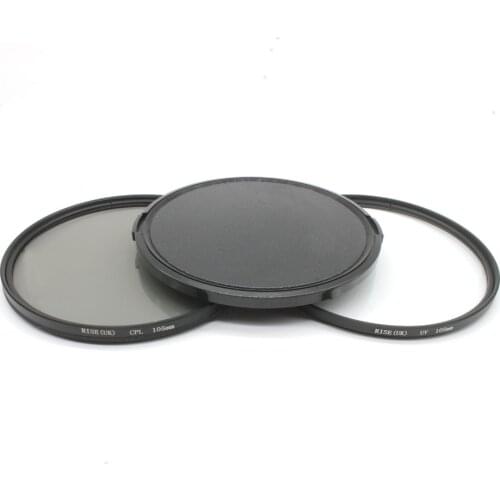 RISE(UK) 105mm Circular Polarizing Filter +UV filter+lens cap For Nikon Canon Pentax Sigma camera