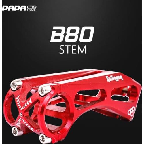 Rollingon childrens balance car -17 degree aluminum alloy stem B80 bicycle aluminum alloy faucet riser 80MM long