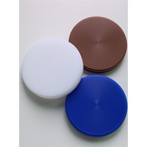 2 Pieces Dental Blue Wax Blocks Carving Brown Wax Blank White Wax Disc OD98*10/12/14/16/18/20MM