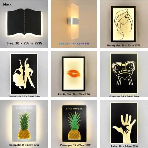 Led Indoor Wall Lamps For Living Room Led Wall Light Modern Stair Wall Deco Wall Sconce Sofa Backside Fixtures Led Luminaire