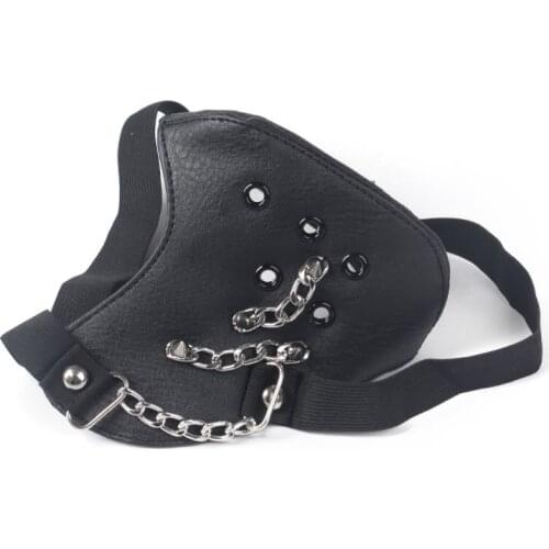 Dark punk mask locomotive riding leather mask bungee rock trendy personality non-mainstream accessories wholesale