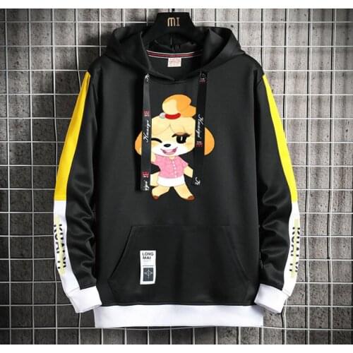 Anime Animal Crossing Hoodie teenagers Popular Harajuku Hoodeds Pullover Streetwear Casual Fake Two-Piece jacket coat