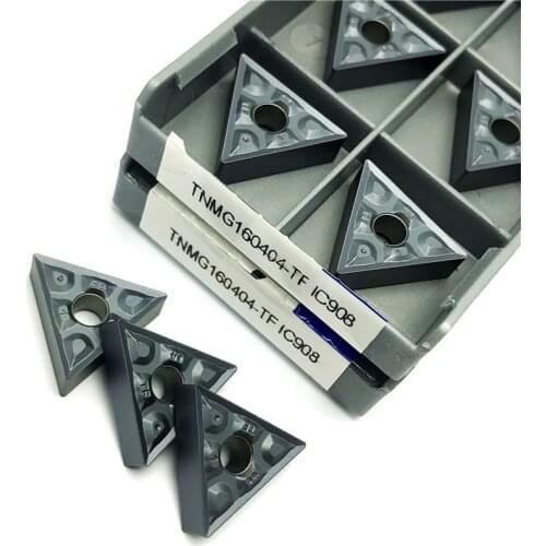TNMG160404 TF IC908 Carbide inserts External Turning Tools Metal lathe tool CNC Turning insert TNMG 160404 Cutting tool