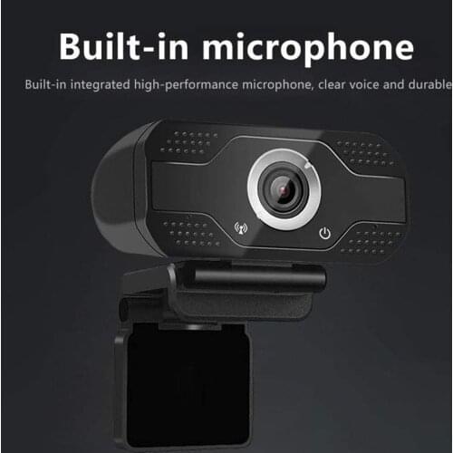 2MP 1080P Web Camera Webcam Household Computer Safety USB HD Microphone Set Parts for Live Online Broadcast Stream