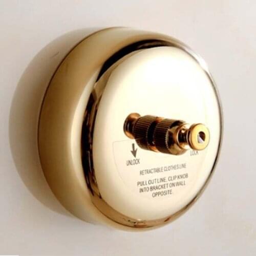 NEW Free Shipping Stainless Steel Retractable Clothesline Wall Mounted Hotel Clothes Line Rack