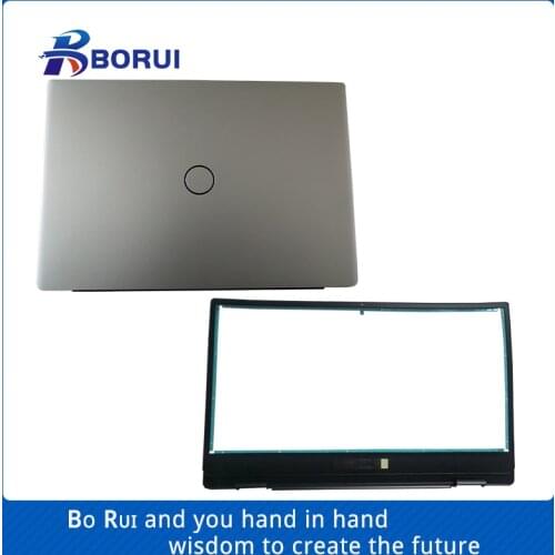 Laptop LCD Back Cover/LCD Front bezel For DELL Vostro 5490 V5490 P/N 07FF4X 0VG011 Silver A shell and Black B shell