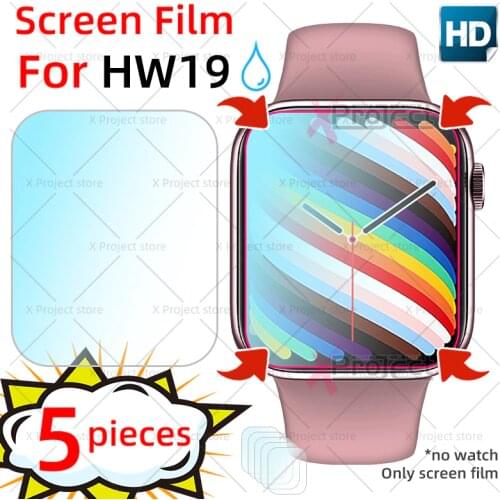 HW19 Screen Film Smart Watch SmartWatch Hydrogel Protective Film Screen Protector watches PK series 6 HW16 HW22 iwo 13 pro plus