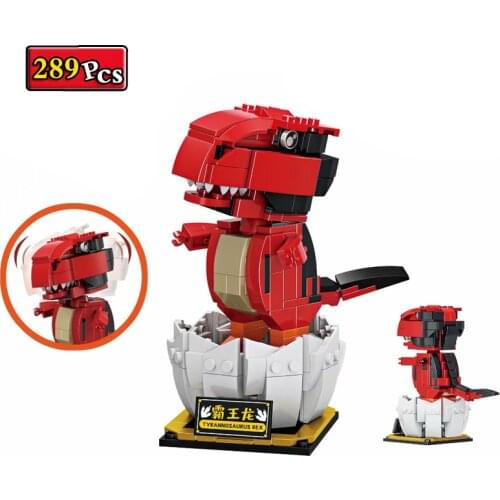 Jurassic Animal World Dinosaur Series Cute Tyrannosaurus Cub Desktop Decoration MOC Building Blocks Bricks Toys Gifts