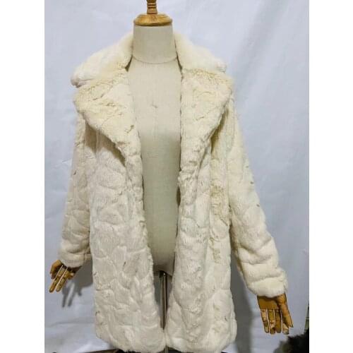 Utumn and winter loose fur integrated imitation fur coat womens long big windbreaker lamb hair thick tide long faux fur coat