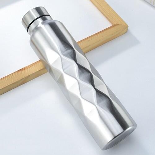 1000ml 28.3*7.3cm Stainless Steel Water Bottle Portable Free Water Drinking Bottle Gym Sports Cycling Kids School Gifts JU0095