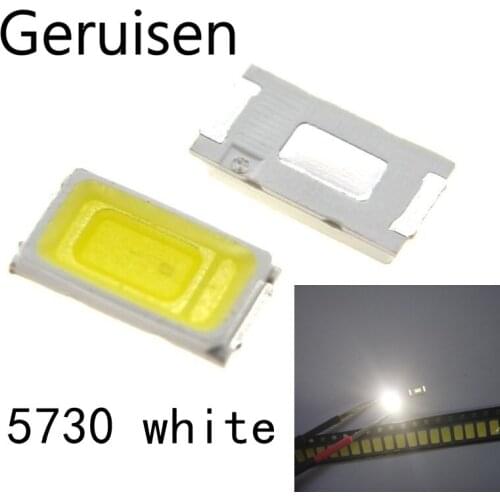 1000PCS SMD LED 5730 5630 Chip 50-55LM 0.5W Cool White 10000K LED 0.5 W Light Emitting Diode Lamp High Brightness SMT Beads