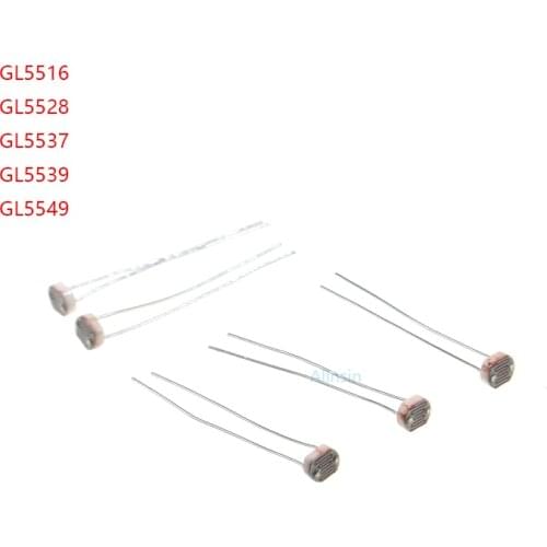 20pcs 5516 5537 5528 5549 5539 light dependent resistor photoresistor resistor photosensitive resistance
