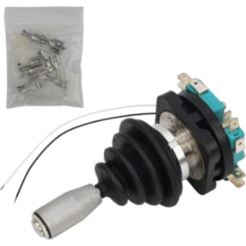 30mm Joystick Switch with Push Button Switch Momentary 4 position Latching Rocker Switch Monolever Cross Switch HKF4-11A-4