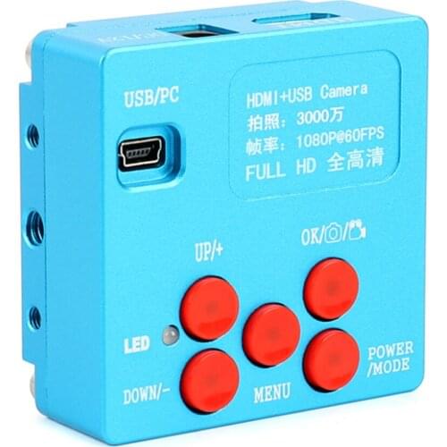 Agnicy Electronic Digital Video Microscope HDMI 30 Million Pixels HD USB Industrial Camera Microscopic Inspection