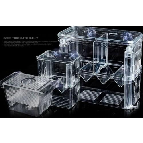 1 PCS Acrylic Fish Tank Breeding Isolation Box Aquarium Hatchery Incubator Holder Aquarium Accessories Fish Supplies