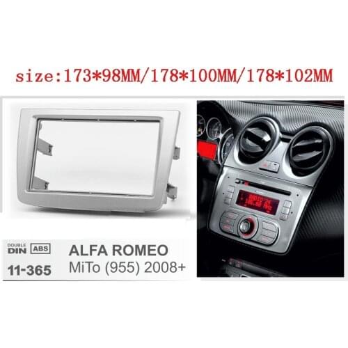 2Din Car Radio Fasicas for ALFA ROMEO MiTo 2008- car Multimedia Frame Audio Panel Dash Refitting Trim Kit