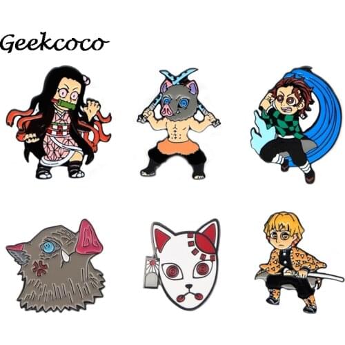 20pcs/lot J1822 Anime Zinc Alloy Pin Backpack Clothes Metal For Bag Shirt Hat Insignia Badges Brooches For Kids Gifts