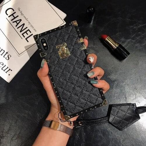 Samsung Galaxy M31 Luxury Square PU Leather Phone Case for Galaxy A71 A01 A11 A51 A81 A91 A21s M11 M21 A31 A20e Back Cover