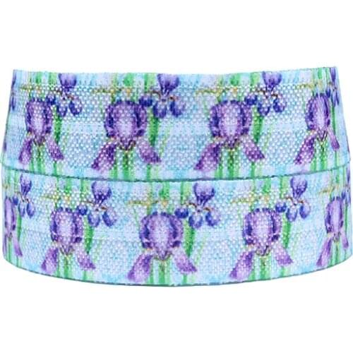 FLRA ElasticWholesale little poney pattern fold over elastic for hair accessory