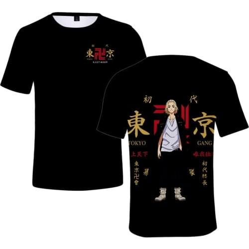 Anime Tokyo Revengers T Shirt Harajuku Manjiro Sano Cosplay Short sleeve Male T-shirt Unisex Summer Casual Tee Tops Drop Ship