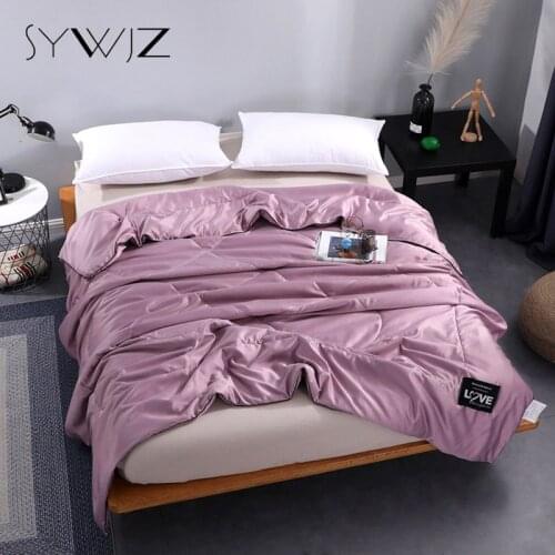 Summer Quilt Air Conditioning Comforters 2021 New Bedspread on The Bed Washable Queen Size Quilt for Adults Children