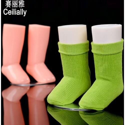 1 Pair White Color PE Mannequin Feet Baby Children Foot Display Mold 9cm Baby Child Mannequin Foot For Sock Display