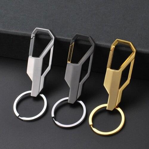 Fashion Stainless Steel Mens Keychain Waist Hanging Business Gentleman Keyring Best Gift Keychain Jewelry Car Keychain