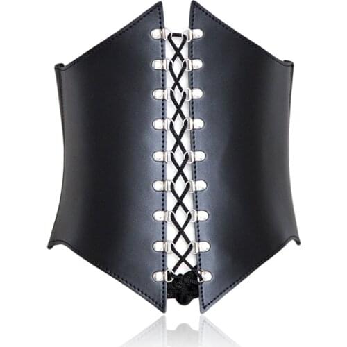 Genuine Leather Bondage Clothing Sexy Womens Corsets BDSM Slave Erotic Lingerie Open Bra Restraint Corset Sex Toys for Women