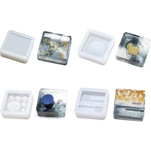 New Multi-function Storage Box Mobile Phone Holder Pen Holder Silicone Mould Epoxy Resin Decorative Craft DIY Molds