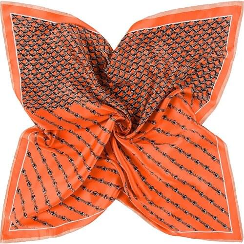 New handkerchief luxury brand womens summer scarf silk 100% professional ladies hair band turban wrist towel beach shawl ML2