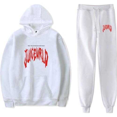 New Style Juice Wrld Hoodie and Pant Set Hoodies and Sweatpants Harajuku Two Piece Set Hoodies Men/Women Oversize Boys Pant Set