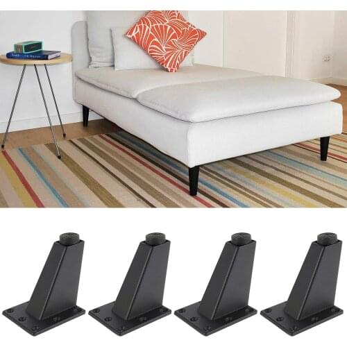4 Pcs Practical Furniture Legs Home Cupboard Oblique Sofa Foot Office Couch Easy Install Furniture Table Legs TV Cabinet Leg
