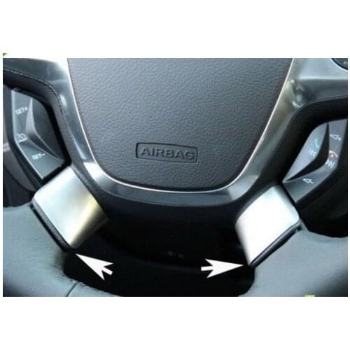 Stainless steel Steering Wheel trim for 2013 FORD Escape kuga