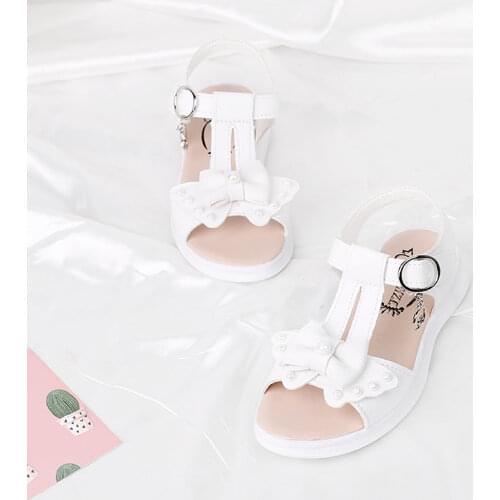 Girls Sandals Princess Shoes Summer Big Children Flat Beach Shoes Little Girls Performance Shoes