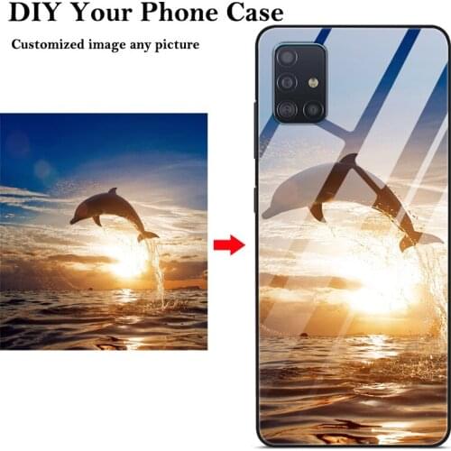 Customized DIY Phone Case For Samsung Note 10 Lite Glass Back Cover For Samsung Galaxy S10 Lite 2020 Note10 pro S 10 Plus S10E