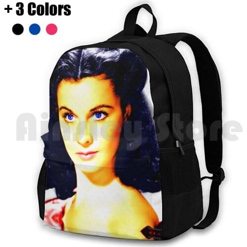 Vivien Leigh In Gone With The Wind Outdoor Hiking Backpack Waterproof Camping Travel Actress Cinema Movies Movie Vivien Leigh