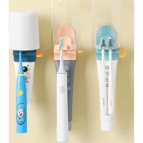 Rolling Tube Squeezer Toothpaste Dispenser Wall Hanging Easy Dispenser Rolling Holder Bathroom Accessories Toothpaste Device