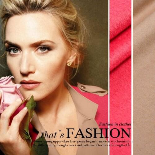 High-end double-sided color cashmere fabrics apparel fabrics thick coat wool cloth