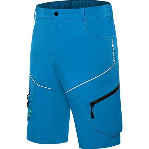 WOSAWE Motorcycle Shorts Motocross MTB ATV Bike Riding Offroad Summer Shorts Men Downhill Bicycle Reflective Shorts Breathable