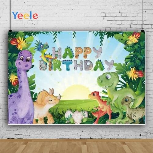 Yeele Spring Carton Baby Happy Birthday Photocall Photophone Photography Backdrops Photographic Backgrounds For Photo Studio
