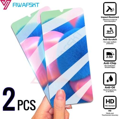 2 Pieces PCS Lot Tempered Glass for Samsung Galaxy A30 A30S A40 A50 A50S A70 A10 A20 A20S A10S A20E Clear 9H Screen Protector