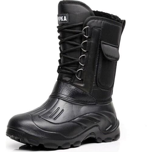 Winter Warming Waterproofing Cotton Shoes Anti-skid Fishing Shoes Sea Fishing Boots Ice Fishing Shoes