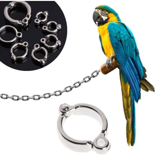 1 Pc Parrot Leg Ring Bird Flying Rope Foot Ring Pet Outdoor Accessories 7 Sizes