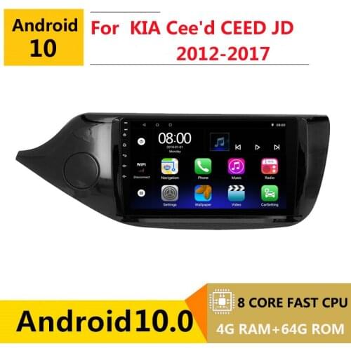 2 din 8 core android 10 car radio auto stereo for KIA CEED JD 2012 2013 2014 2015 2017 navigation GPS DVD Multimedia Player