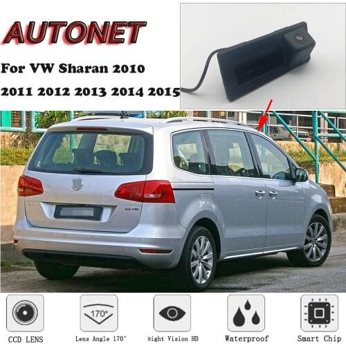 AUTONET Car Trunk Handle Camera For Volkswagen VW Sharan 2010 2011 2012 2013 2014 2015 Night Visioin Backup Rear View camera