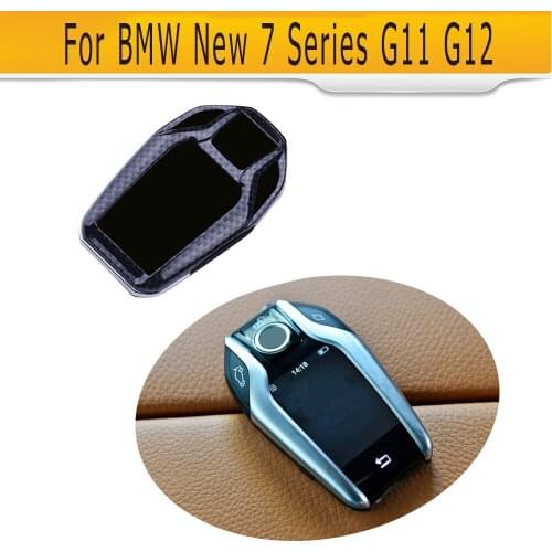 Carbon Fiber car key cover body kit bag case shell for BMW New 7 Series G11 G12 14 2015 2016 2017 730i 740i 750i Black Red Blue
