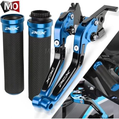 For Honda PCX 125/150 PCX125 PCX150 All years Motorcycle Accessories Folding Extendable Brake Clutch Levers Handlebar Hand Grips