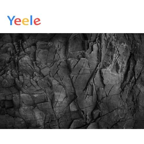 Yeele Dark Black Carbon Stone Marble Surface Texture Pattern Portrait Photography Background Photographic Backdrops Photo Studio